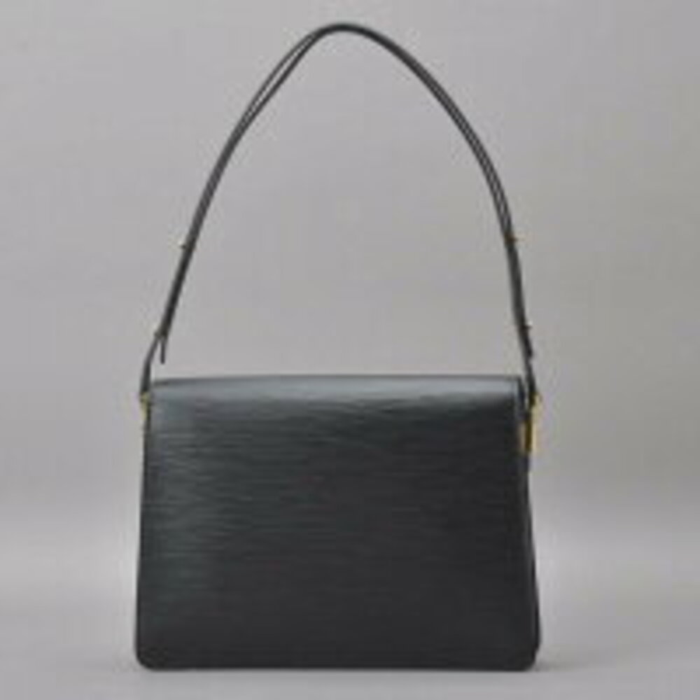 Louis Vuitton black Epi bag shoulder blue leather Hoche - Picture 4 of 6